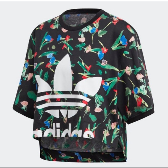 adidas Tops - Adidas Women’s Crop Top Floral Print